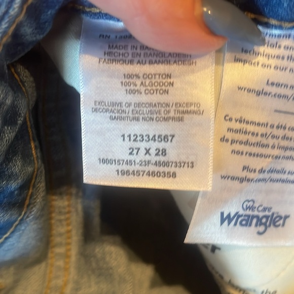 Wrangler Wild West hi rise straight 27 x 28 NWT - Picture 4 of 11